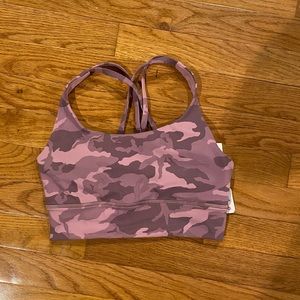 Pink Camo long line energy bra